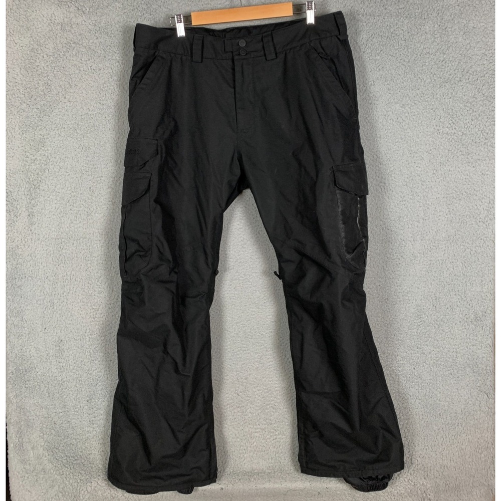 Burton MB Cargo Snowboard Pants Men's XL Black Living Lining Vented Winter Ski